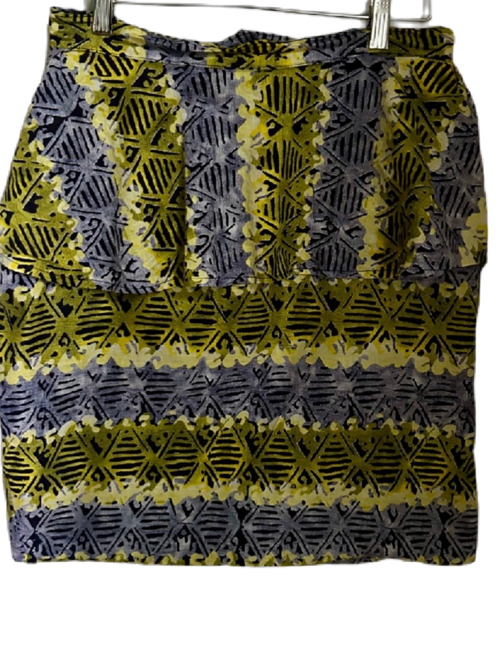 Handmade African Wax Print Mini Skirt High Waist -Festival Ready - One of a Kind